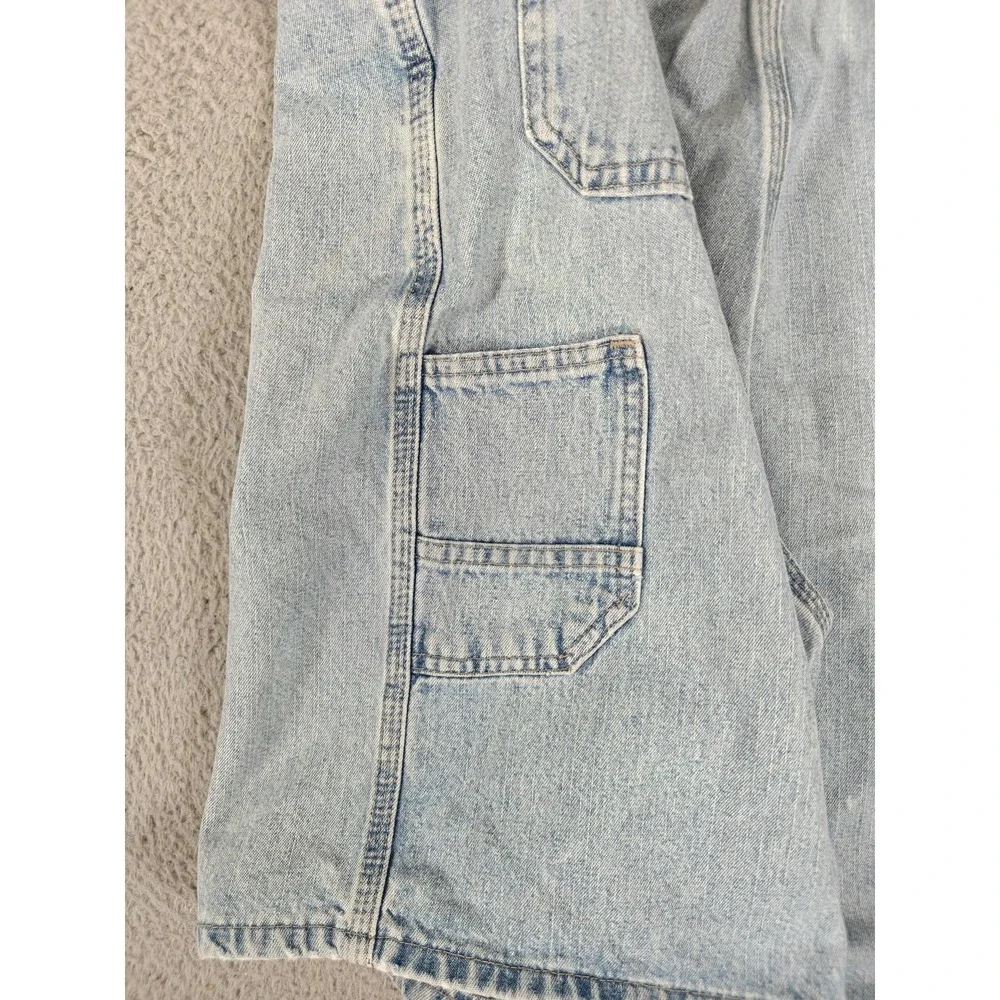 Vintage Wrangler Rugged‎ Wear Shorts Mens 38 Light Wash Carpenter Denim 90s